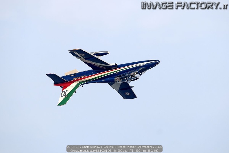 2019-10-12 Linate Airshow 11227 PAN - Frecce Tricolori - Aermacchi MB-339.jpg
